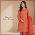 3 Piece - Embroidered Lawn Suit