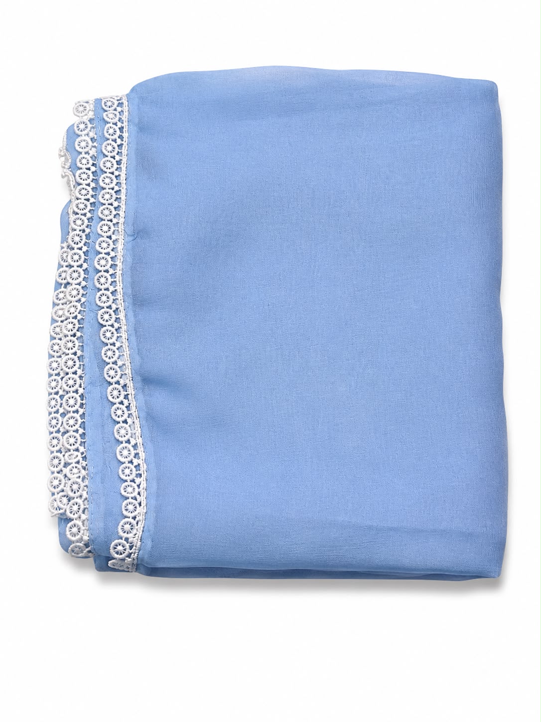 Dastan-e-Libas | Sky Blue Embroidered 3-Piece Unstitched Lawn Suit